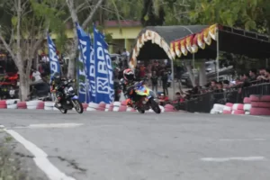 Suasana Riuh, Bupati Nelson Pomalingo Buka Kejurnas IMI MOTOPRIX di Sirkuit Sang Profesor