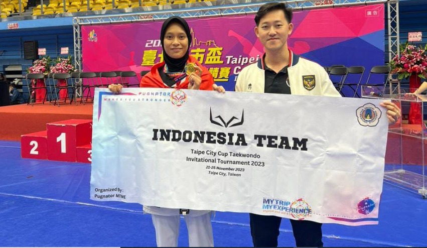 Mahasiswa Gorontalo Sabet Emas di Ajang Taipei City Cup Taekwondo 2023