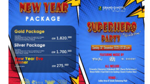 SUPERHERO Menjadi Tema Malam Pergantian Tahun di Grand Q Hotel Gorontalo