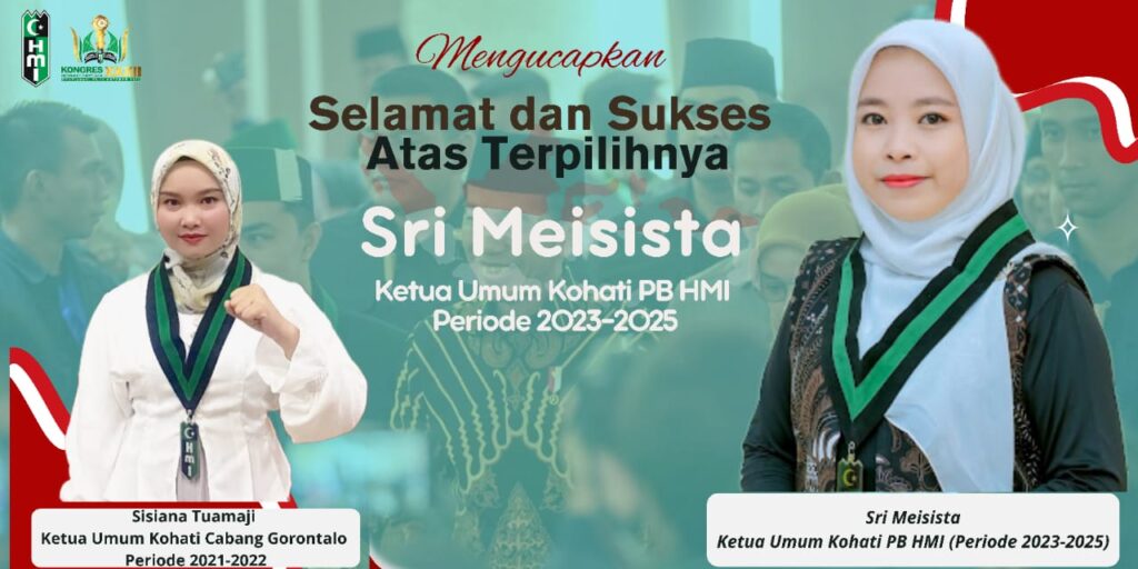 Momentum Epik, Sri Meisista Resmi Pimpin Kohati PB HMI dengan Perolehan Suara Terbanyak
