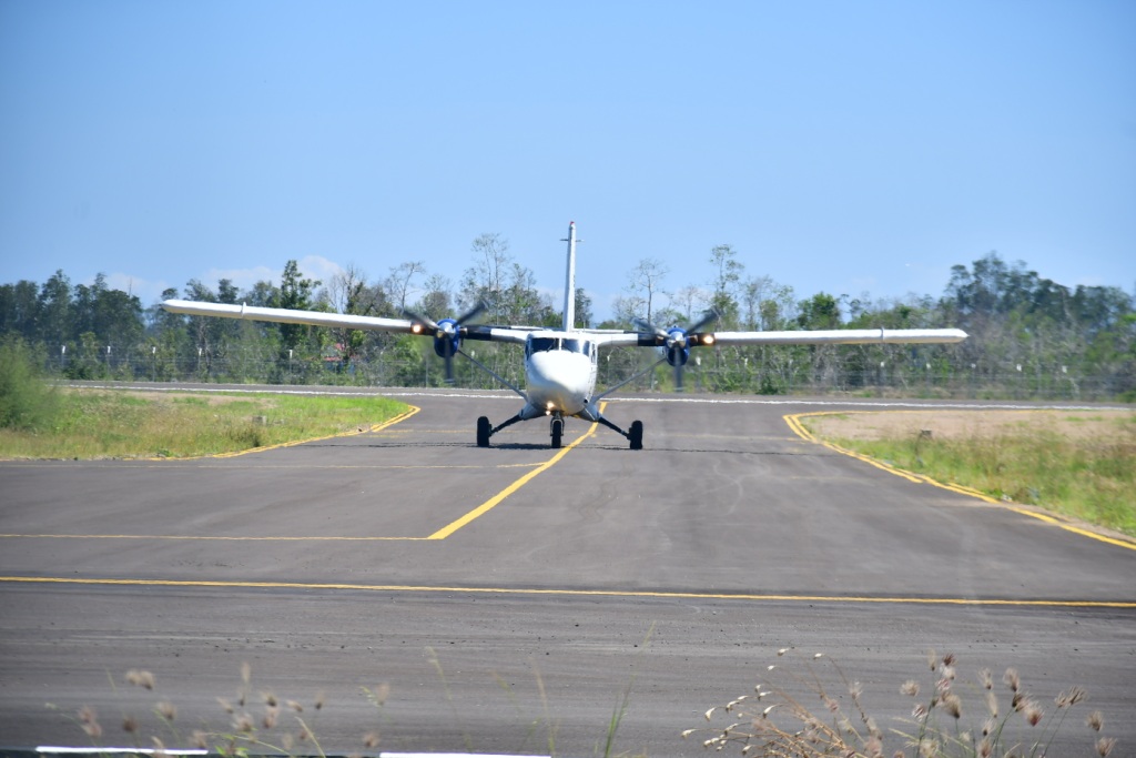 Pemerintah Kabupaten Pohuwato Uji Coba Keamanan Penerbangan Pesawat ATR Sam Air