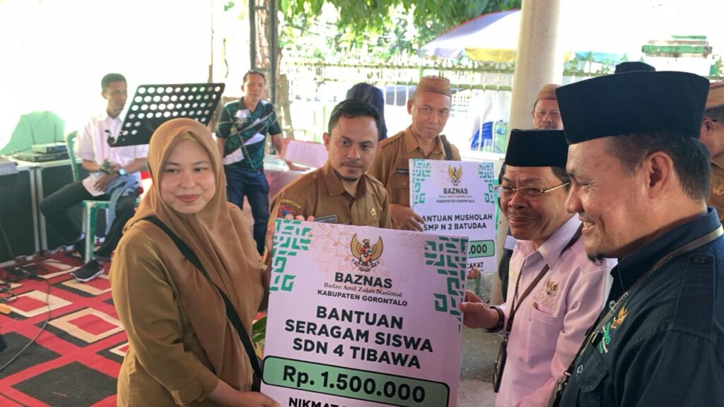 Baznas Kabupaten Gorontalo Gelar Halal Bi Halal dan Berikan Bantuan ke Masyarakat dan Siswa