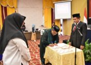 Ketua KPU Kabupaten Gorontalo Lantik PAW PPK Tilango dan PPS Lobuto Timur