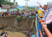 Bupati Bone Bolango Tinjau Langsung Jembatan Monano yang Amblas Akibat Banjir