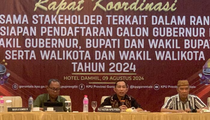 KPU Provinsi Gorontalo Sosialisasikan Persyaratan Pendaftaran Bacalon Kepala Daerah di Pilkada 2024