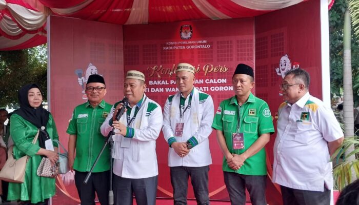 Pasangan Syam-Sohidin Resmi Mendaftar di Hari Kedua di KPU Kabupaten Gorontalo