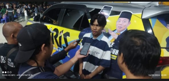 Mohamad Radilil Islah, Warga Desa Tamboo, Kecamatan Tilongkabila saat diwawancarai awak media. (Foto : Dok)