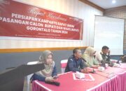 KPU Kabupaten Gorontalo Gelar Rakor Persiapan Rapat Umum Paslon