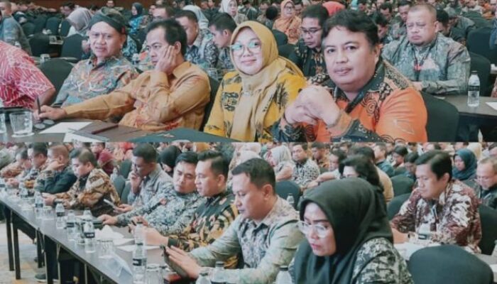 Keterangan Foto : Bawaslu Provinsi Gorontalo saat menghadiri Rapat Koordinasi Nasional Kediklatan Pengawas Pemilu di Jakarta