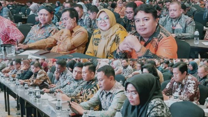 Keterangan Foto : Bawaslu Provinsi Gorontalo saat menghadiri Rapat Koordinasi Nasional Kediklatan Pengawas Pemilu di Jakarta