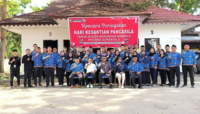Bawaslu Gorontalo Peringati Hari Kesaktian Pancasila, Idris Usuli: Nilai Pancasila Pegang Peran Penting dalam Demokrasi
