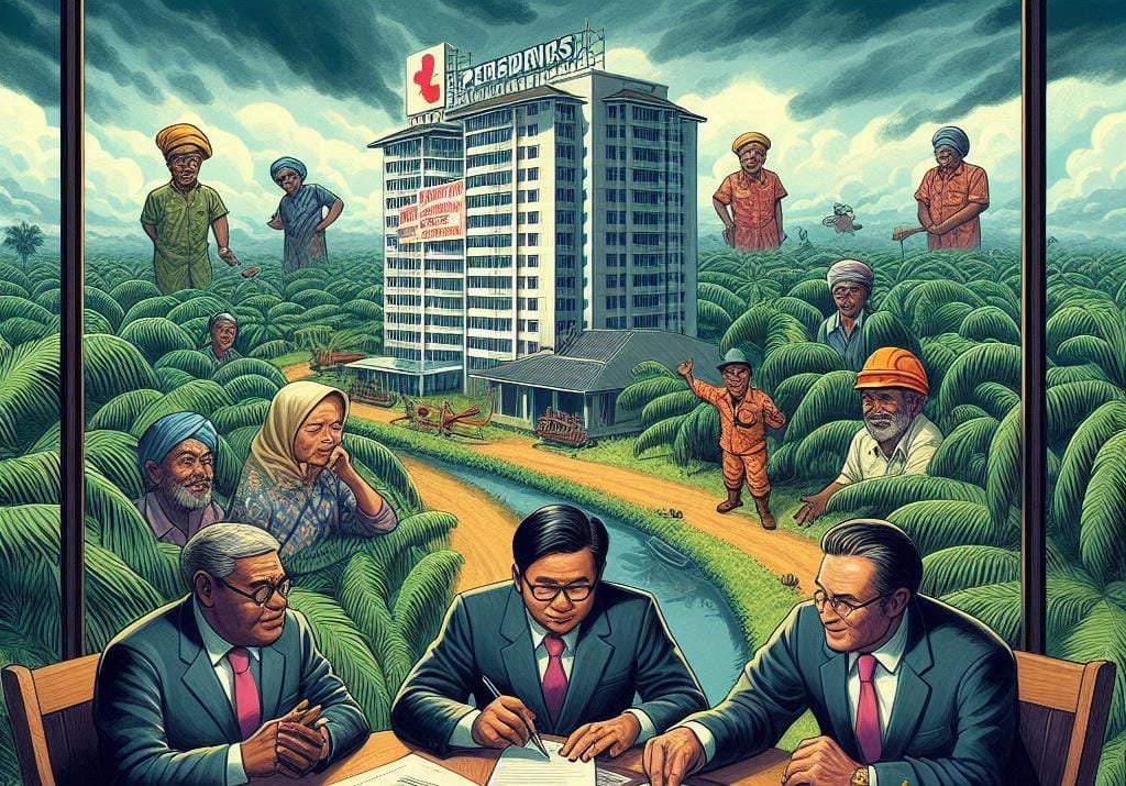 Keterangan Foto : Ilustrasi Jejak Keterlibatan Pejabat dan Mantan Pejabat
