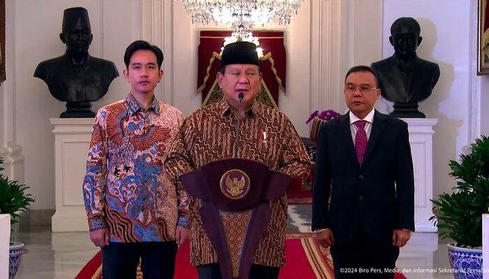 Presiden Prabowo Umumkan 56 Wakil Menteri Kabinet Merah Putih 2024-2029