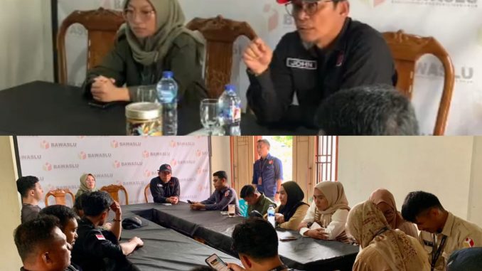 Keterangan : John Hendri Purba, saat memberikan pembinaan kepada Panwaslu Kecamatan