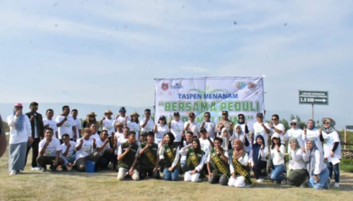 PT Taspen dan Pemkab Gorontalo Tanam 300 Pohon untuk Danau Limboto
