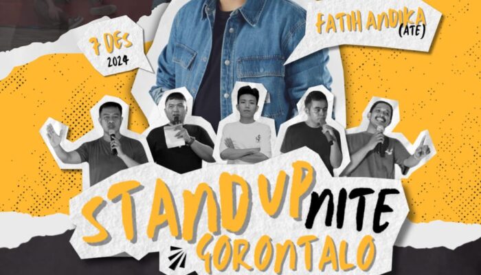 Jangan Lewatkan! Tertawa Lepas Bersama Ate dan Komika Lokal di Stand Up Nite 1 Gorontalo