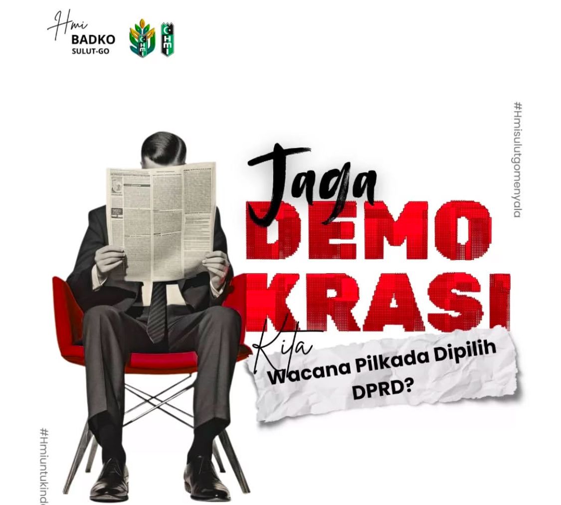 Keterangan Foto : HMI Badko SulutGo Tegaskan Penolakan Wacana Pilkada Melalui DPRD. (sumber : @badkohmisulutgo)