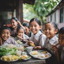 Keterangan Foto : Program makan siang gratis. (sumber foto monitorday