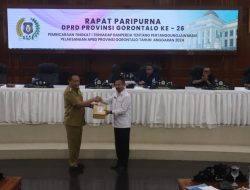 Paripurna DPRD Provinsi Gorontalo, Pertanggungjawaban APBD 2024 Masuk Tahap Pembahasan