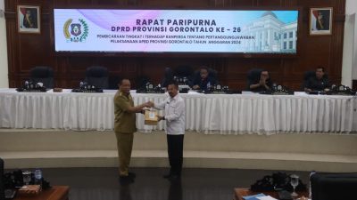 Paripurna DPRD Provinsi Gorontalo, Pertanggungjawaban APBD 2024 Masuk Tahap Pembahasan
