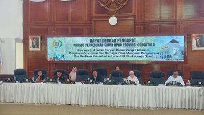 DPRD Provinsi Gorontalo Soroti Dugaan Pelanggaran Perusahaan Sawit dalam RDP