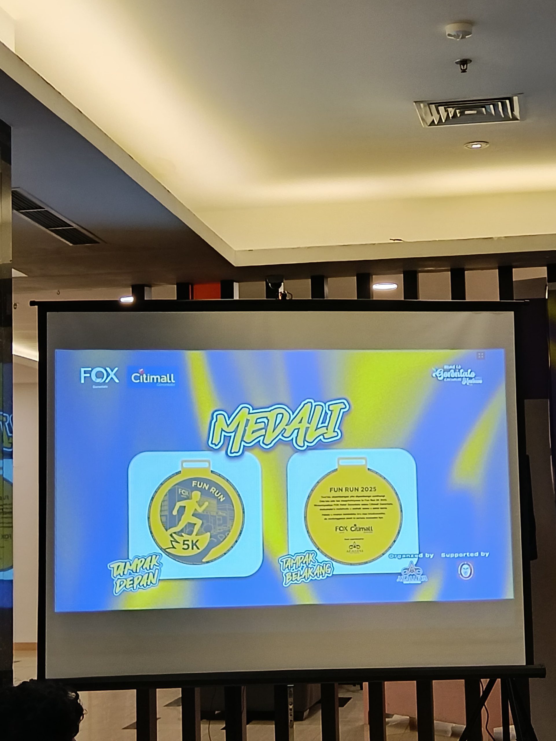 Keterangan: Medali Gorontalo Fun Run 5K 