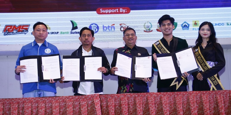 Keterangan Foto: JMSI Sulsel tandatangani MoU dengan REI, Adwindo, dan Gekrafnas, usai pelantikan.