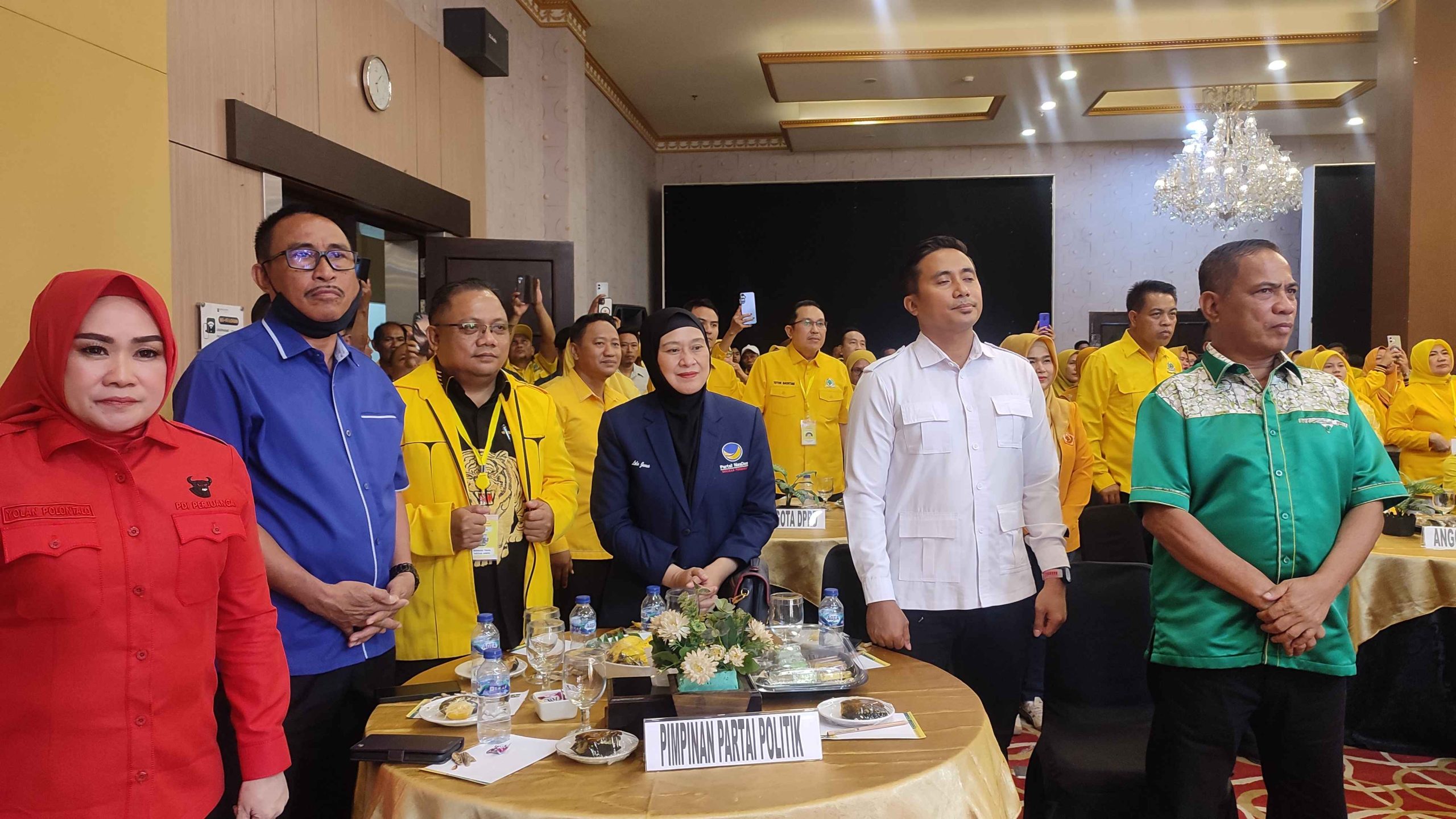 Pimpinan partai politik yang turut menghadiri musda Golkar 