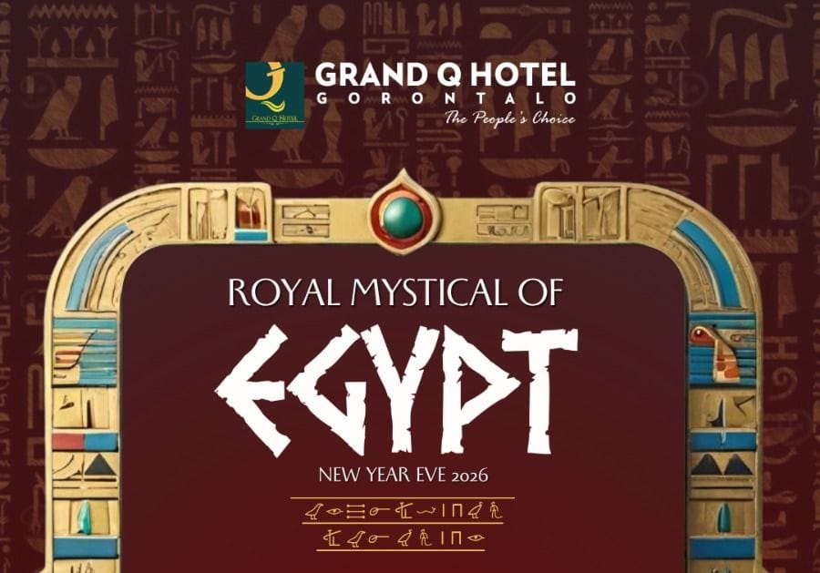 Rayakan pergantian tahun 2025 ke 2026 bersama Grand Q Hotel Gorontalo lewat konsep unik “Royal Mystical of Egypt”