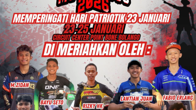 Adu Gengsi Para Pembalap Nasional di Hari Patriotik Gorontalo