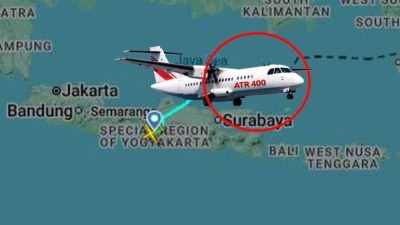 Pesawat ATR 400 milik Indonesia air dikabarkan hilang di Bantimurung, Foto : Detiktravel
