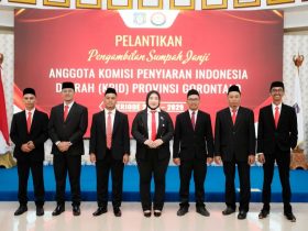 Keterangan: 7 Komisioner KPID Gorontalo Resmi Dilantik