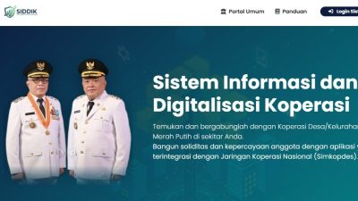 Keterangan : Tampilan Depan Aplikasi Siddik