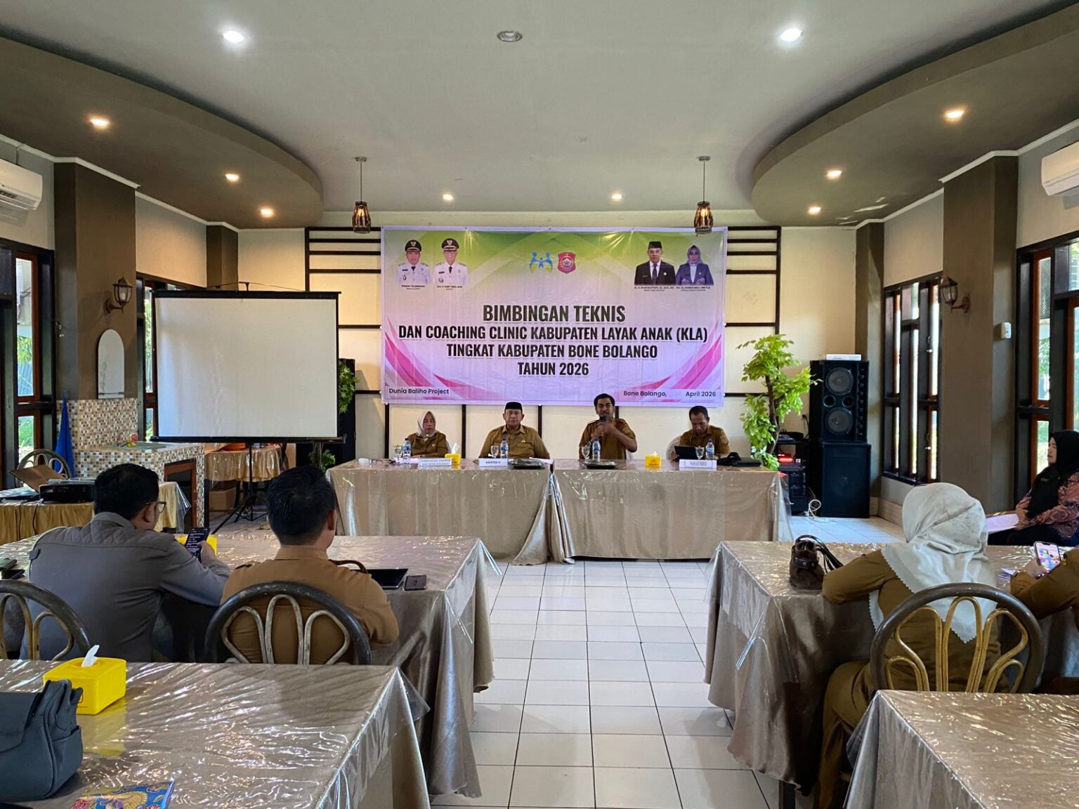 Pemkab Bone Bolango menggelar Bimtek dan Coaching Clinic Kabupaten Layak Anak