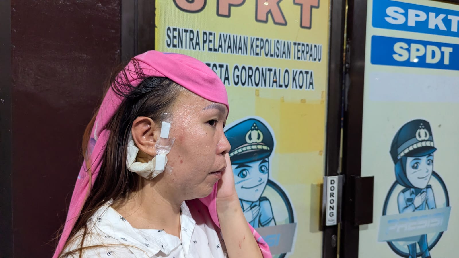 Charnia Mewengkang korban dugaan penipuan Alami Kecelakaan