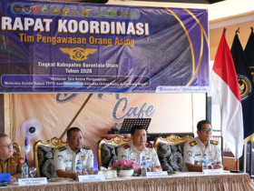 Keterangan : Rapat koordinasi pengawasan orang asing