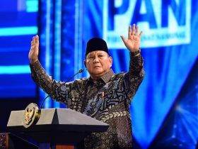 Presiden Prabowo Subianto menghadiri acara Puncak Peringatan HUT ke-28 Partai Amanat Nasional (PAN) di Plenary Hall, Jakarta International Convention Center (JICC), Jakarta, Jumat, 18 September 2026. Foto: BPMI Setpres