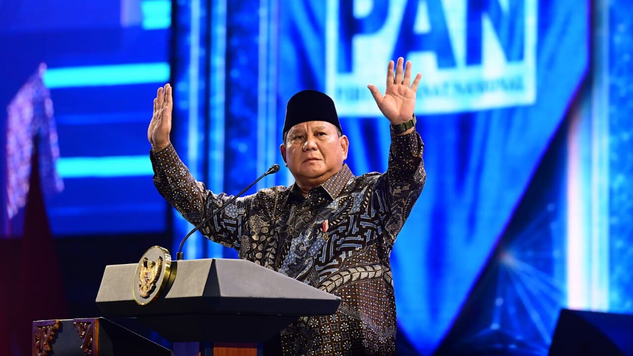 Presiden Prabowo Subianto menghadiri acara Puncak Peringatan HUT ke-28 Partai Amanat Nasional (PAN) di Plenary Hall, Jakarta International Convention Center (JICC), Jakarta, Jumat, 18 September 2026. Foto: BPMI Setpres